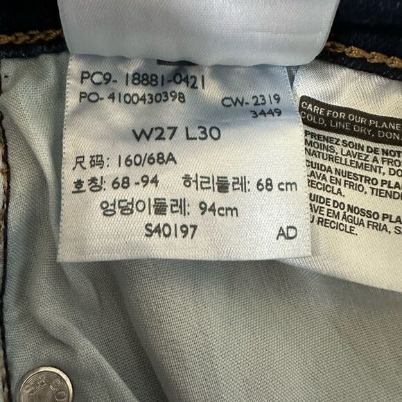 LEVI’S Women’s 711 Skinny Animal Leopard Print Denim Jeans Blue Size 27/4 - Picture 11 of 12